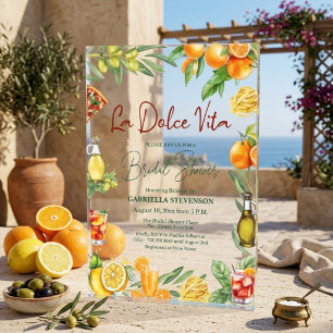 La Dolce Vita Italienischer Cocktail-Junggesellinn Acryleinladungen