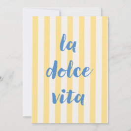 La Dolce Vita Italienischer Gruß Einladungskarte Einladung