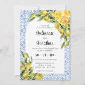 La Dolce Vita - Italienischer Lemon Weddin Einladung (Vorderseite)