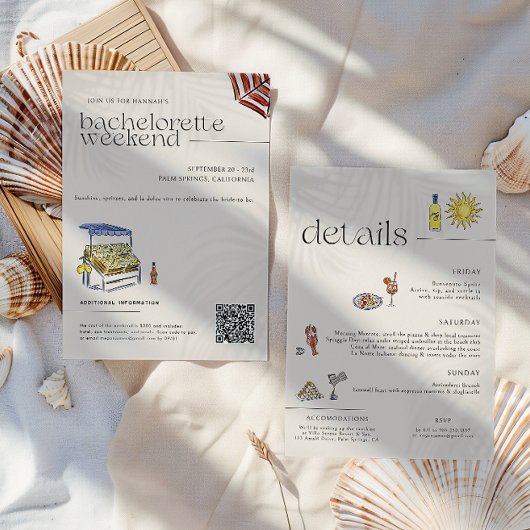 La Dolce Vita | Italienischer Sommer-Bachelorette Einladung