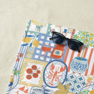 La Dolce Vita Italienischer Sommer Zitrone Mediter Strandtuch