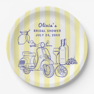 La Dolce Vita Italienisches Brautparty Pappteller