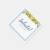 La Dolce Vita - Italienisches Mittelmeer-Papier Na Serviette (Ecke)