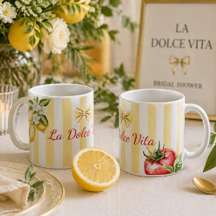 La Dolce Vita Italienisches Zitrusfrüchte- und Tom Kaffeetasse
