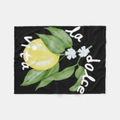 La Dolce Vita La Dolce Bride Italien Lemon Matchin Fleecedecke (Vorderseite (Horizontal))