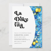 La Dolce Vita Lemon Amalfi Küste Brautparty Einladung (Vorderseite)
