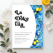 La Dolce Vita Lemon Amalfi Küste Brautparty Einladung