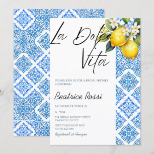 La Dolce Vita Lemon Amalfi Positano Brautparty Einladung