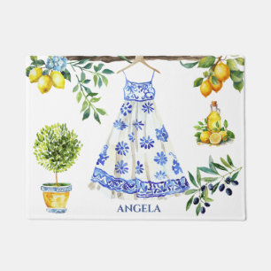 La Dolce Vita Lemon Blue Italien Fußmatte