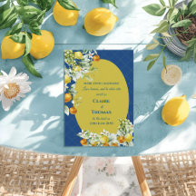 La Dolce Vita Lemon Blue Mediterranean Wedding
