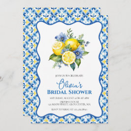 La Dolce Vita Lemon Brautparty Einladung