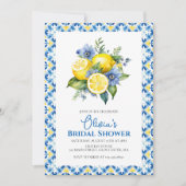 La Dolce Vita Lemon Brautparty Einladung (Vorderseite)