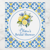 La Dolce Vita Lemon Brautparty Weinetikett (Einzelnes Label)