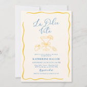 La Dolce Vita Lemon Bridal Shower Einladung (Vorderseite)
