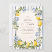 La Dolce Vita Lemon Citrus Italian summer Wedding Einladung (Vorderseite)