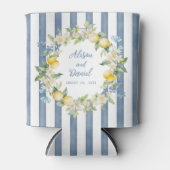 La Dolce Vita Lemon Floral Wedding Can Cooler Dosenkühler (Vorderseite)