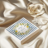 La Dolce Vita Lemon Floral Wedding Paper Napkin Serviette