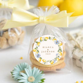 La Dolce Vita Lemon italian wedding name Runder Aufkleber