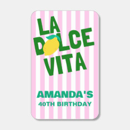 La Dolce Vita Lemon Pink Stripe