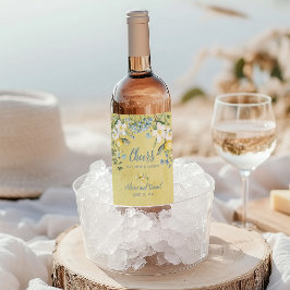 La Dolce Vita Lemon Wedding Wein Flasche Etikett