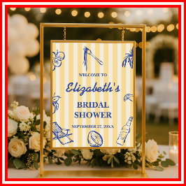 La Dolce Vita Lemons Brautparty Empfang Poster