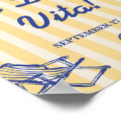 La Dolce Vita Lemons Brautparty Empfang Poster (Ecke)