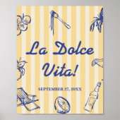 La Dolce Vita Lemons Brautparty Empfang Poster (Vorne)