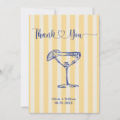 La Dolce Vita Lemons Italian Bridal Shower Dankeskarte (Vorderseite)