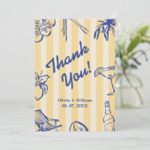 La Dolce Vita Lemons italienisches Brautparty Dankeskarte (Stehend Vorderseite)