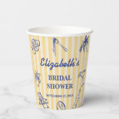 La Dolce Vita Lemons italienisches Brautparty Pappbecher (Rückseite)