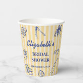 La Dolce Vita Lemons italienisches Brautparty Pappbecher (Vorderseite)