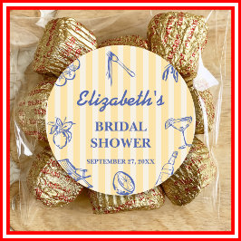 La Dolce Vita Lemons italienisches Brautparty Runder Aufkleber