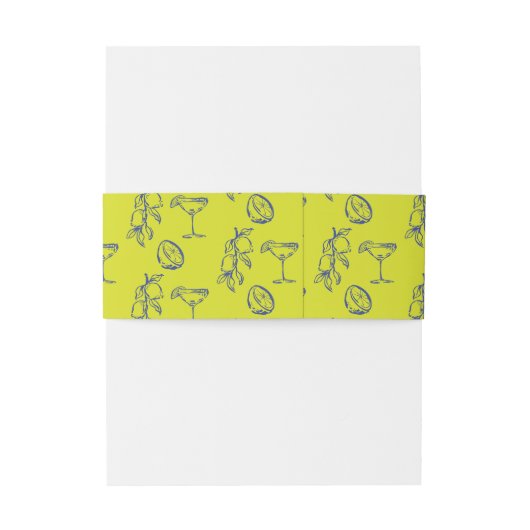 La Dolce Vita Mediterrane Zitronen Einladungsbanderole (Rückseitenbeispiel)
