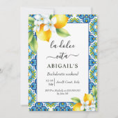 La Dolce Vita Mittelmeer Bacheloretto Einladung (Vorderseite)