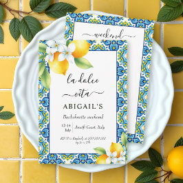 La Dolce Vita Mittelmeer Bacheloretto Einladung