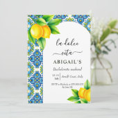 La Dolce Vita Mittelmeer Bacheloretto Einladung (Stehend Vorderseite)