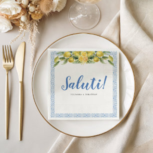 La Dolce Vita - Mittelmeer-Italienisches Papiertas Serviette