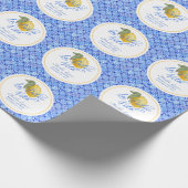 La Dolce Vita Personalisiertes Brautparty Geschenkpapier (Ecke)