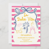 La Dolce Vita Poolside Einladung (Vorderseite)