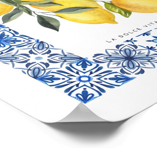 La Dolce Vita Poster (Ecke)