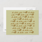 La Dolce Vita Postkarte (Vorne/Hinten)