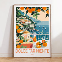 La Dolce Vita Print, Italien La Dolce Vita Travel