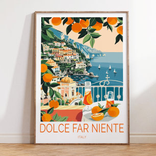 La Dolce Vita Print, Italien La Dolce Vita Travel Poster