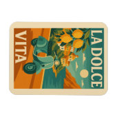 La Dolce Vita – Retro Italian Coast Travel Magnet (Horizontal)