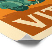 La Dolce Vita – Retro Italian Coast Travel Poster (Ecke)