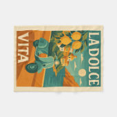 La Dolce Vita - Retro Italienisches Reiseplakat Fleecedecke (Vorderseite (Horizontal))