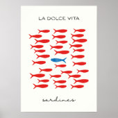 La dolce vita sardines poster (Vorne)
