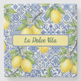 La Dolce Vita Sizilien Steinuntersetzer