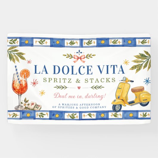 La Dolce Vita Spritz & Stacks Banner (Horizontal)