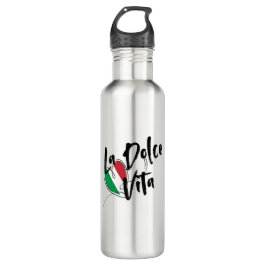 LA DOLCE VITA ,THE ITALIAN SWEET LIFE EDELSTAHLFLASCHE